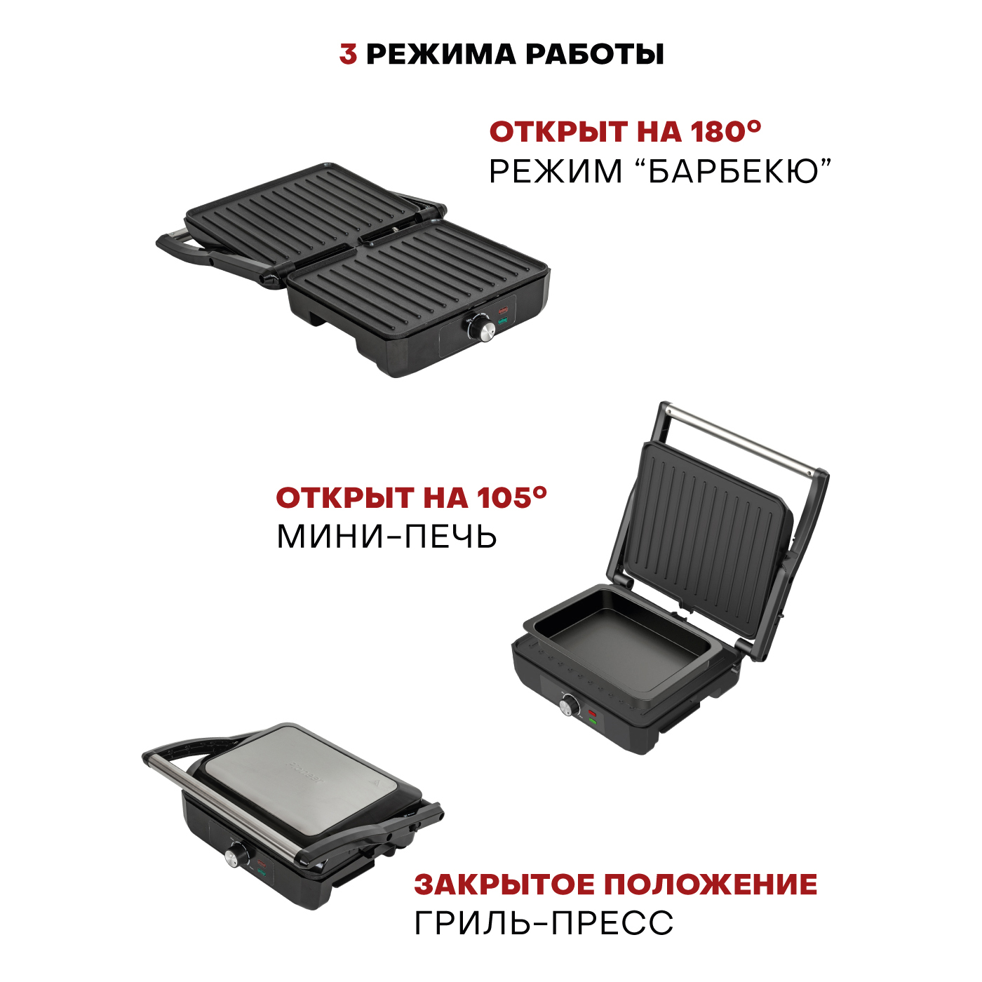 Электрогриль/мини-печь Pioneer GR1064E Электрогриль/мини-печь Pioneer GR1064E