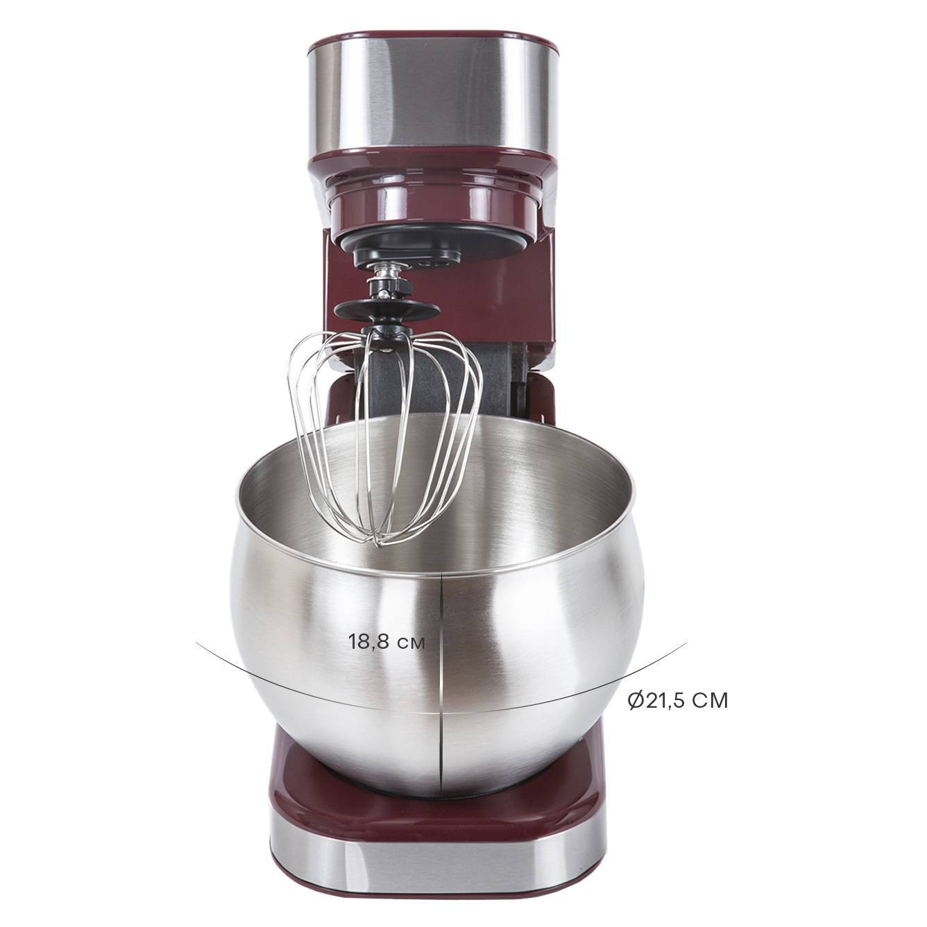 Планетарный миксер Pioneer MX330 wine maroon Планетарный миксер Pioneer MX330 wine maroon