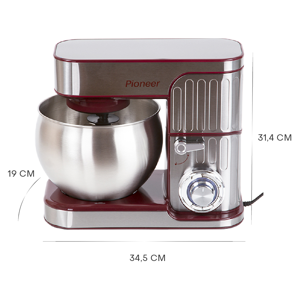 Планетарный миксер Pioneer MX330 wine maroon Планетарный миксер Pioneer MX330 wine maroon